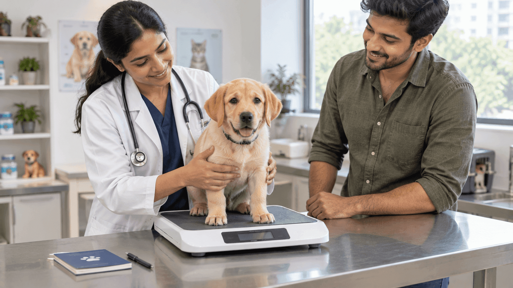 Weighing your puppy before every deworming dose helps your vet choose the right amount.