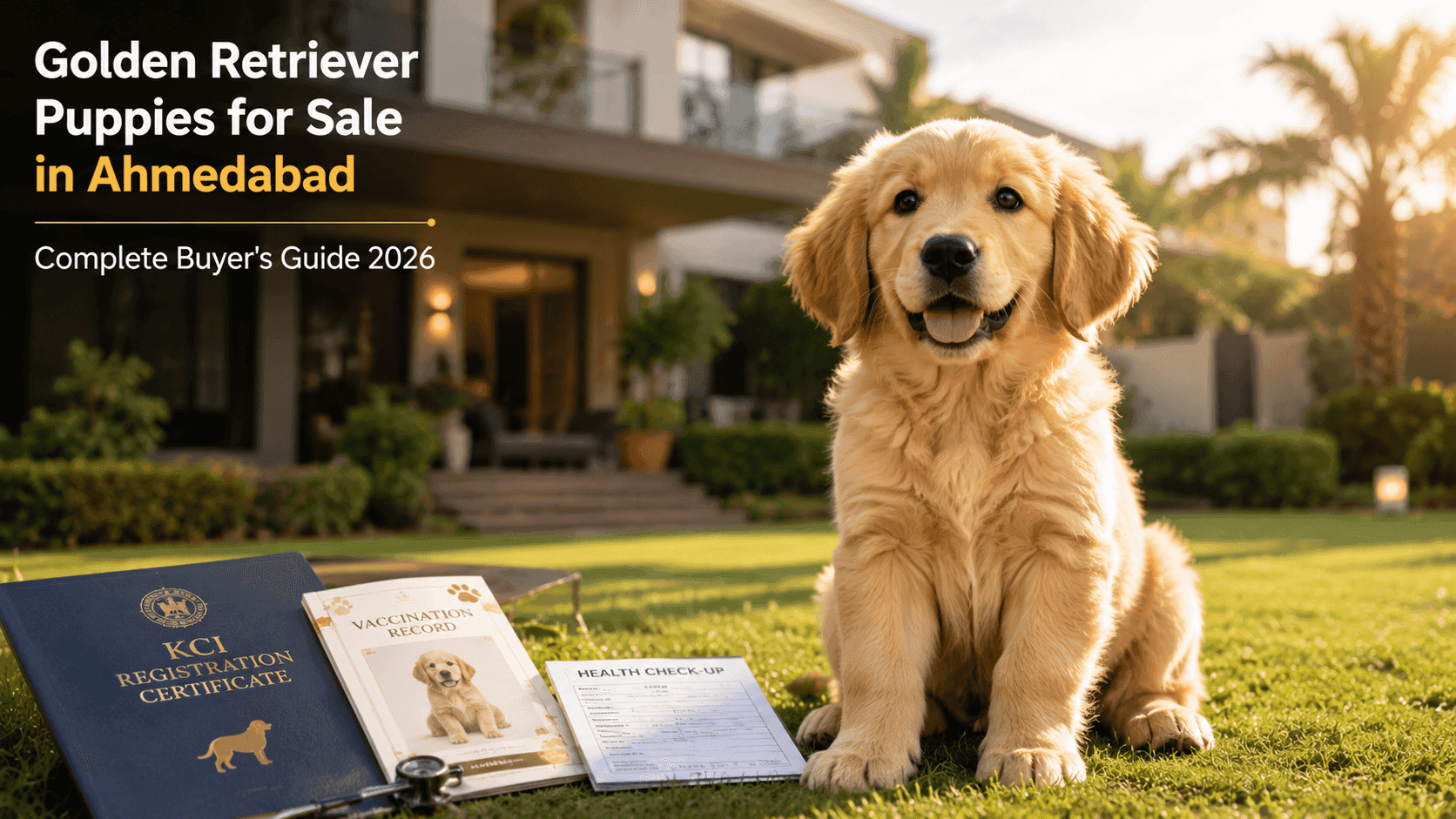 Golden Retriever puppies for sale in Ahmedabad playing happily on a lawn in Sabarmati Riverfront park Golden Retriever puppies for sale in Ahmedabad playing happily on a lawn in Sabarmati Riverfront park